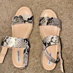 Steve Madden snakeskin platforms